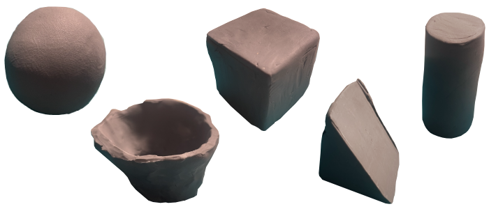 Clay shapes