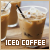 Iced coffee fanlisting button